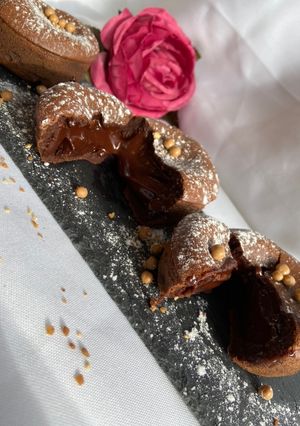 Une photo de Fondant au chocolat cœur coulant au Thermomix