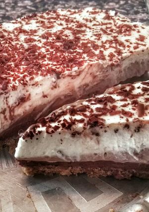 Triplacsokis mascarpone torta recept fotója