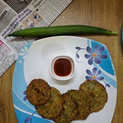 A picture of Sponge gourd thaalipeeth.