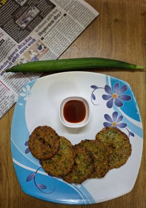 A picture of Sponge gourd thaalipeeth.