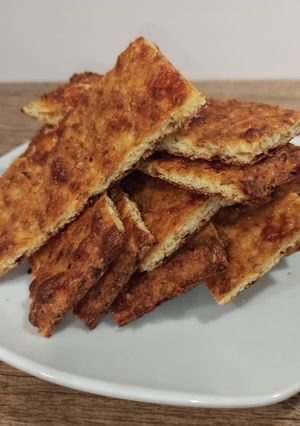 Una foto de Pan de coliflor o brócoli al horno (BLW)