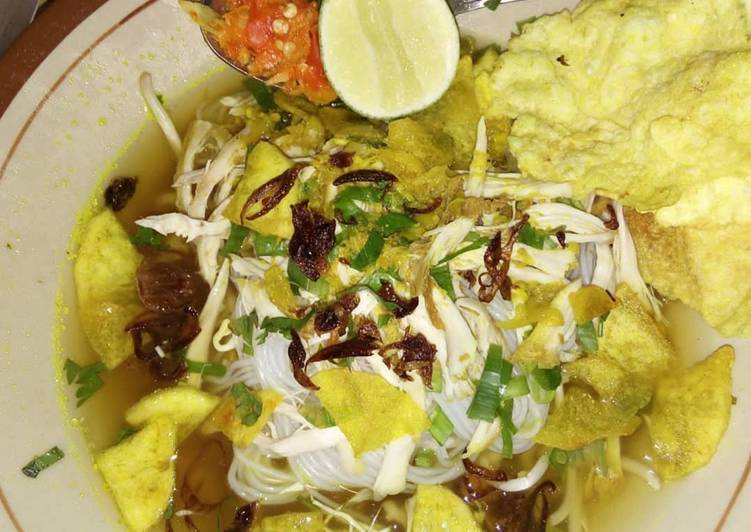 Cara Gampang Memasak Soto ayam komplit Anti Gagal