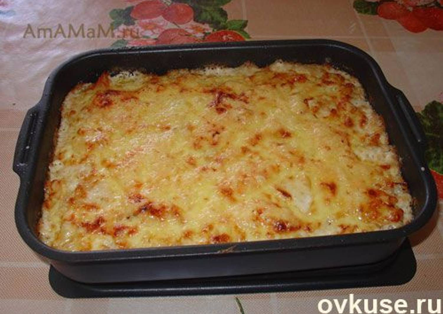 Пельмени запеченные в духовке с сыром