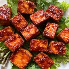 A picture of ‘Char Siu’ Baked Tofu.