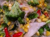 Brokoli jagung jamur tumis