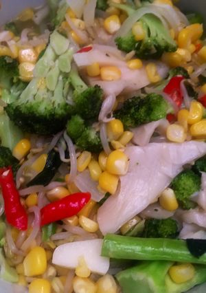 Foto resep Brokoli jagung jamur tumis
