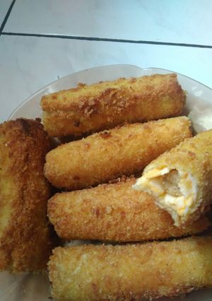 Foto resep Roti tawar goreng sosis keju