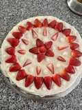 Torta merengue frutilla