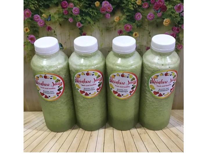 Langkah Mudah untuk Membuat Diet Juice Melon Apple Pokchoy Broccoli Soursop, Lezat