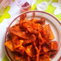 Carrot crisps #themechallenge A picture of Carrot crisps #themechallenge.