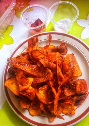 A picture of Carrot crisps #themechallenge.