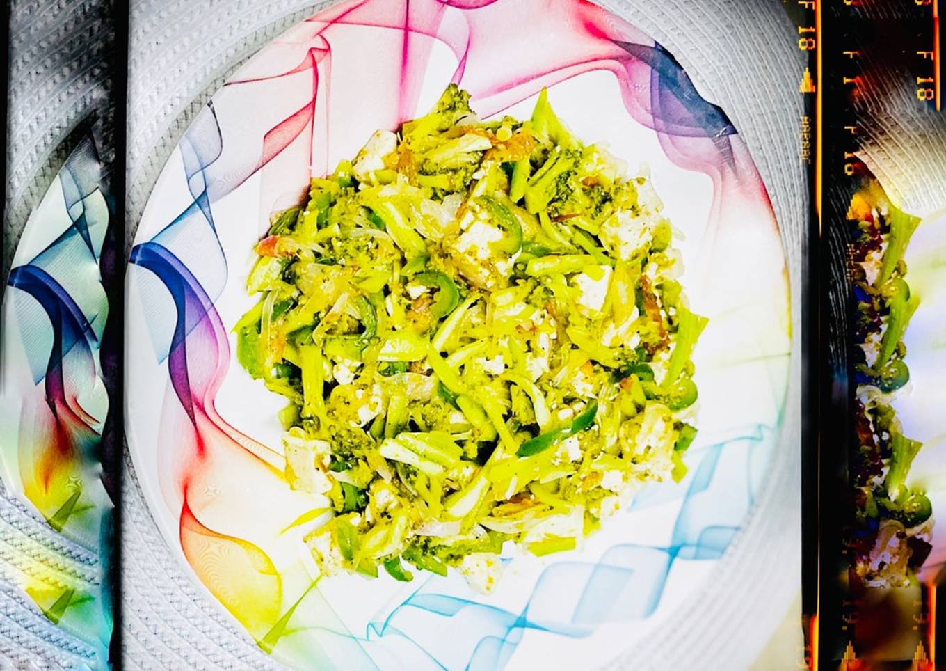 Paneer Broccoli stir fry salad