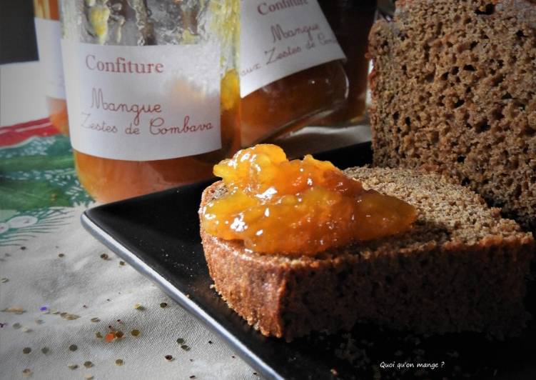 Confiture de mangues parfumée au combava