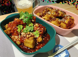韓式半半炸雞🍗（經典洋釀&蜂蜜芥末） 的食譜成品照片