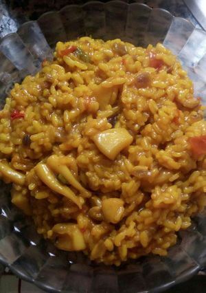 Una foto de Arroz con sepia