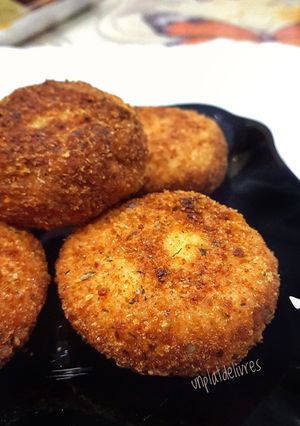 Une photo de Croquettes de riz au fromage