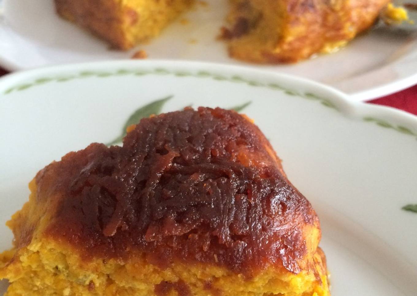 Dos en uno: budín/flan de calabaza