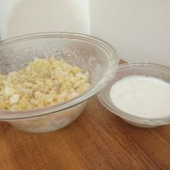 A picture of Yoghurt macaroni salad.