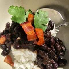 A picture of Chimichurri Black Beans.