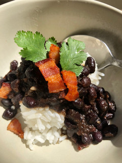 A picture of Chimichurri Black Beans.