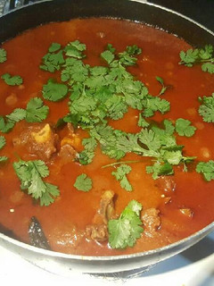 A picture of Mutton /lamb curry.