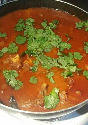 A picture of Mutton /lamb curry.