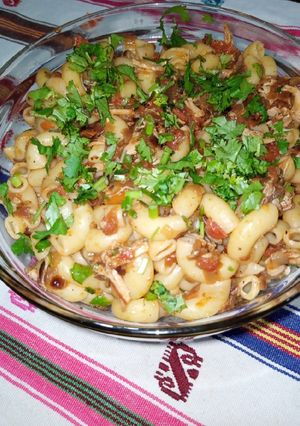 A picture of Tomato Masala Macaroni.