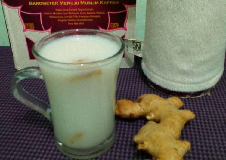 resep enak wedang susu jahe wedang susu jahe