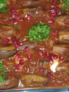 صورة لوصفة فتة الباذنجان