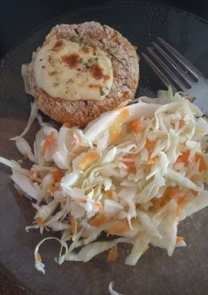 Una foto de Hamburguesas de pollo y calabaza riquísimas