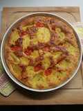 Pugliese Focaccia with Potatoes and Cherry Tomatoes