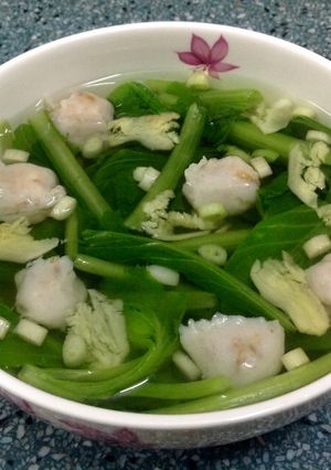 Hình của món Canh Cải Bẹ Xanh (cải đắng).