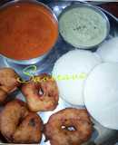 Idli Vada Chutney Sambhar