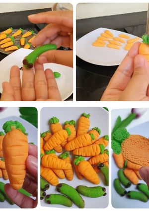 Foto resep Cookies ulat - cookies wortel