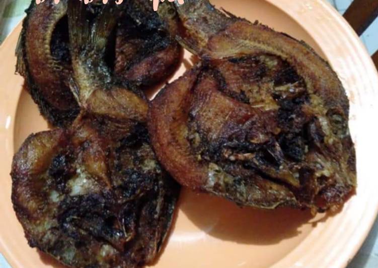 Masakan Unik Ikan mujair kipas bumbu simpel Mantul Banget