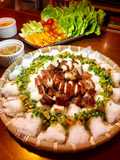 Banh Hoi with Crispy Pork Belly