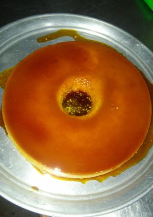 Una foto de Flan de naranja
