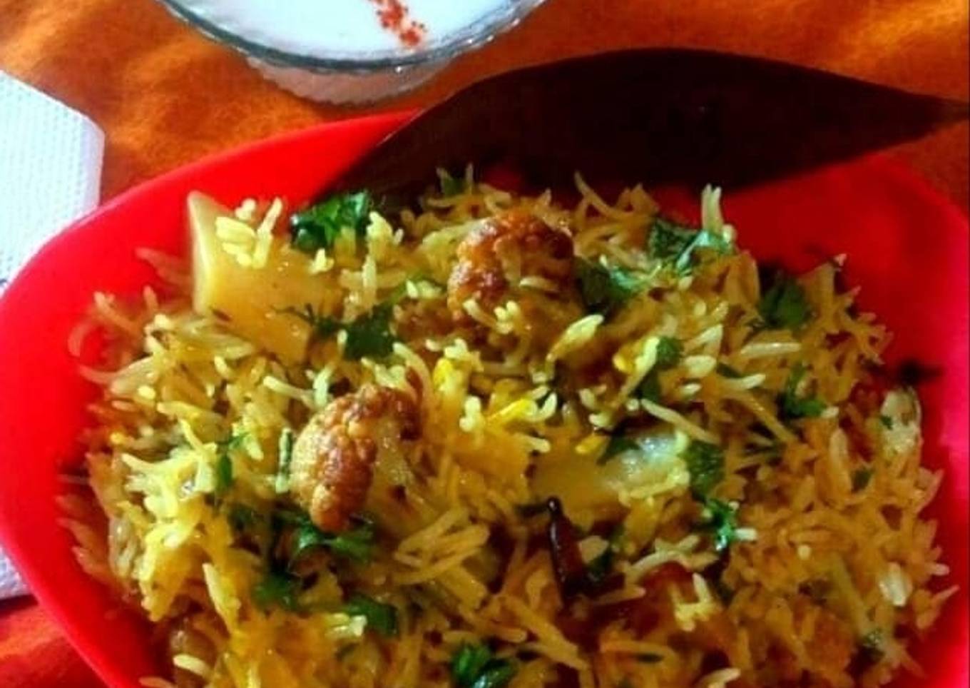 Cauliflower biryani