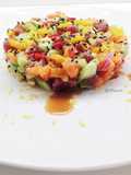 Insalata di tartare salmone e tonno
