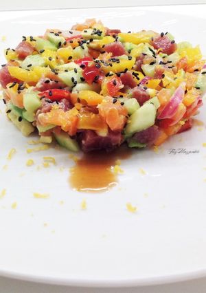 Foto di Insalata di tartare salmone e tonno