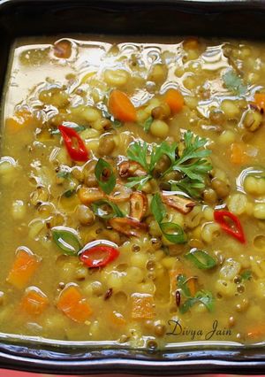 A picture of Barley, Beans and Vegetable Stew.