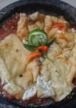 Foto resep Sambal tahu penyet