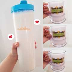 A picture of Almond milk / susu almond.