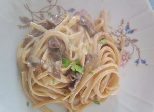 Foto di Linguine funghi porcini e panna