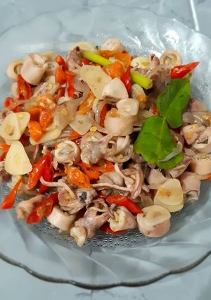 Foto resep Tumis Cumi Asin Seu'hah