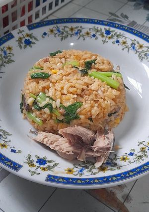 Foto resep Nasi Goreng Ikan Sayur Ijo