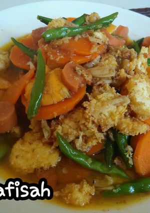 Foto resep sapo tahu buntel (buncis wortel) 😂