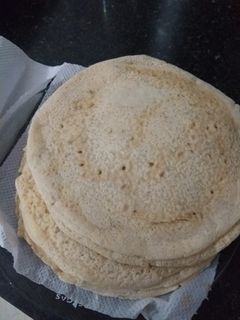 Una foto de Panqueques saludables con semillas. Sin harina de trigo