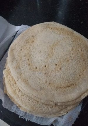 Una foto de Panqueques saludables con semillas. Sin harina de trigo