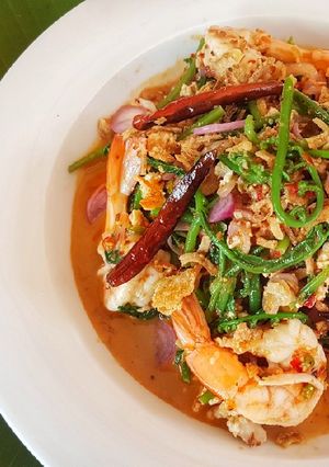 รูปของ ยำผักกูดกุ้งสด